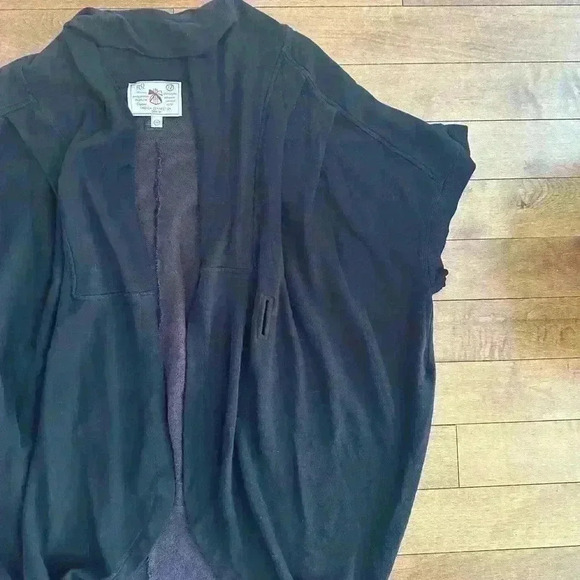 French  Connection | Off-black batwing sweater with belt loops size medium - Picture 2 of 5